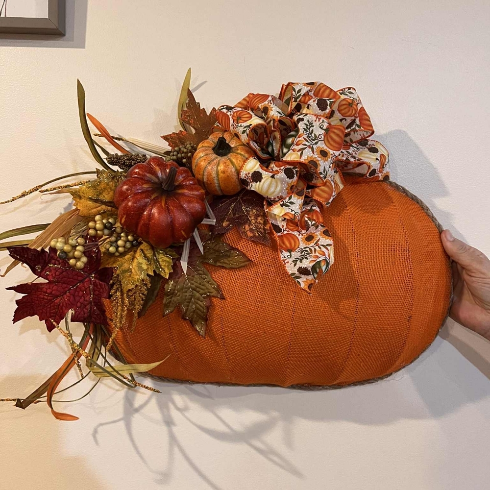 Autumn Harvest Pumpkin Wall Accent